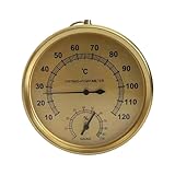 Rundes Hygrometer für den Innen- und Außenbereich, Feuchtigkeitsmessgerät, keine Batterie...
