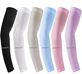 beister 6 Paar Ärmlinge Damen Herren UV-Schutz Kühler Arm Ärmel Arm Sleeves für Radsport Golf...