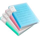 4 Stück Präsentationsmappen mit je 60 Fächern und Klarsichthüllen, 4 Farben, A4 wasserfest,...