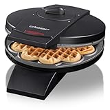 Cloer 1620 Waffeleisen für klassische Herzwaffeln, 930 W, Waffelgröße 15,5 cm, stufenlos...