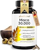 30.000mg pro Kapsel - 180 Maca Kapseln hochdosiert - 750mg Maca-Extrakt 40:1 = 30.000mg Maca-Pulver...