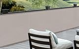 COOL AREA Balkon Sichtschutz HDPE UV-Schutz Leicht Transparent,Balkonverkleidung mit...