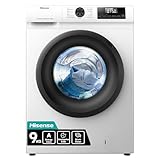 Hisense WF1Q9041BW Waschmaschine mit Dampffunktion / 9KG / 1400 U/Min /15 Programme/Anti-Allergie...