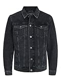 JACK & JONES Herren Jjijean Jjjacket Mf 255 Noos, Black Denim, L EU