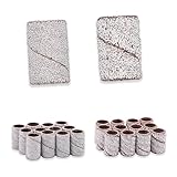 Anneome 100 Stück Profi Schleifhülsen Sanding Bands Nagel Schleifkappen für Maniküre Pediküre...