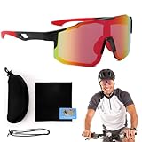 DANNEEFORSU7 Sport Sonnenbrille, Fahrrad UV Schutz Schnelle Brille Fahrradbrille Outdoor Sports...