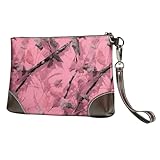 Schöne Blätter, Camouflage-Druck, Handgelenk-Clutch für Männer und Frauen, lustige Geldbörse,...