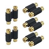 Limtula 5 Stück Buchse Auf Buchse Koppler Adapter Anschlüsse Video Stecker Steckdose Gummiform...