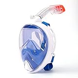 AASSDOO Schnorchelmasken-Set, Vollgesichts-Schnorchel-Maske, Schwimmmaske, Trocken-Top-Set,...