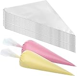 Redreo Spritzbeutel Einweg, 100 Stück 31×21cm groß Einweg Spritzbeutel Disposable Piping Bags zum...
