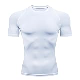 Smatstyle Kompressionsshirt Kurzarm Herren Sport T-Shirt Compression Trainingsshirt elastisches...