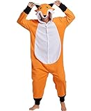 Kidukso Unisex Fuchs Einteiler Pyjamas Karikatur Tier Fuchs Onesie gemütliche Halloween Weihnachten...