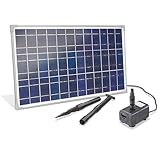 esotec Solar Pumpensystem Waterfall 25/1600, Komplettset, Bachlauf für Gartenteich, Bachlaufpumpe,...
