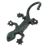 BESTYASH Antiker Gecko förmiger Garderobenhaken aus Gusseisen Wandmontierter Mehrzweck kleiderhaken...