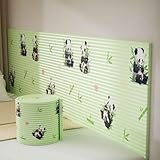 HLTQL Wandpaneele Gepolstert Kinderzimmer Wand 200cm Wandkissen Selbstklebend Kinderzimmer Wall...