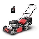 Scheppach MS175-51 Benzin Rasenmäher mit Radantrieb | 5,4 PS | 51cm Schnittbreite | 65L Korb |...