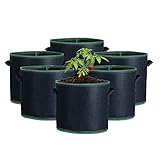 Stareal 6-Pack 10L Gemüse Grow Taschen, Garten Pflanze Grow Taschen Atmungsaktive Vliesstoff...