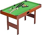Leomark Holz Billardtisch - Classic Green - Poolbillardtisch-Set für Kinder mit Zubehör Höhe: 70...