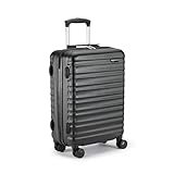 Amazon Basics Leichter Hartschalen-Trolley mit Schwenkrollen - 55cm Kompakter Handgepäck Koffer,...