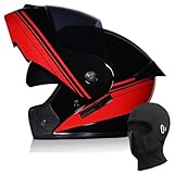 Yirunfa Motorradhelm - Klapphelm Modularer Helm mit Doppelvisier, ECE/DOT Zertifiziert Motorrad Helm...