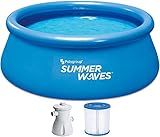 Summer Waves Quick Up Pool Set 244 x 76 cm mit Filterpumpe