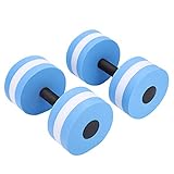 1 Paar Hantel Wasserschwimmer Fitness Yoga Hantel Langhantel für Bodybuilding Training (Blau)