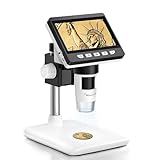 AOPICK Mikroskop Handy, LCD Digital Mikroskop 50X-500X Auflösung, 4,3-Zoll 1080P USB Mikroskop mit...