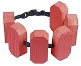 BECO Beco 9663-999 Schwimmhilfe Jugend Schwimmgürtel, Rot, 6-Block für 30-60kg Körpergewicht