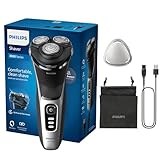 Philips Shaver Series 3000 – Elektrischer Nass- und Trockenrasierer für Männer in Schwarz, mit...