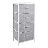 Amazon Basics Schubladenschrank-Ordnungssystem mit Stabilem Metallrahmen und 4 Herausnehmbaren...