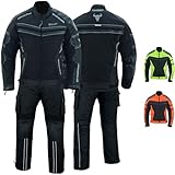 BULLDT Herren Motorradkombi Textilien Tech Mesh motorradjacke + Motorradhose mit Protektoren,...