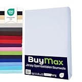 Buymax Spannbettlaken 70x140cm Baumwolle 100% Kinderbett Spannbetttuch Baby Bettlaken Jersey,...