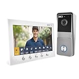 EMOS - Video-Türsprechanlage, 2-Draht-Ausführung - 720p HD Video-Türklingel - wasserdichte Kamera...