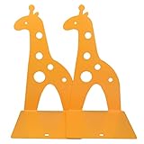 Rbenxia 1 Paar gelbe niedliche rutschfeste Giraffen-Buchstützen, Bücherregal-Organizer,...