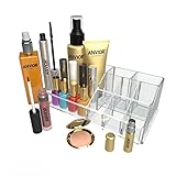 Make-Up Organizer – multifunktional – 9 Fächer – Acryl transparent – Makeup I Kosmetik I...