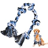 Hundespielzeug aus Seil, unzerstörbares Kauspielzeug, robustes Hundeseil für mittelgroße und...