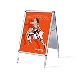 TOPARTIKEL: A1 Kundenstopper wetterfest, Metallrückwand, Werbeaufsteller Plakatständer...