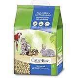 Cat's Best Universal, 100 % pflanzliche Kleintierstreu, nicht klumpende Pellets aus Pflanzenfasern...