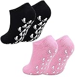 2 Paar Feuchtigkeitsspendende Gel-Socken, Feuchtigkeitssocken Gel mit feuchtigkeitsspendende Vitamin...