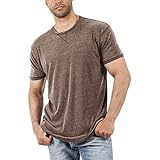 T-Shirt Herren Rundhals Kurzarm Herren Oversized T-Shirt Fit Kurzarm Sommer Oberteil mit Rundhals...