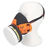 SAMETRUCK ADR Atemschutzmaske mit Filter A1 Halbmaske Gasschutzmaske Gefahrgutmaske Schutz GGVS...