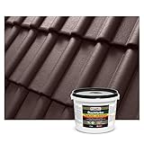Isolbau Dachfarbe - 4 kg RAL Farbe Fassadenfarbe Nano Dachlack Sockelfarbe auf Wasserbasis -...