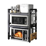 devesanter Erweiterbares Mikrowellen Regal 3-Stufiges Arbeitsplatte Bäckerregale mit 5...