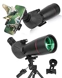 25-75x70 HD Spektiv Sportschützen mit Stativ- und Smartphone-Adapter, Zoom Bak4 Prism FMC Lens...