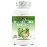 Bio Artischocken Extrakt - 240 Kapseln - 1800 mg je Tagesdosis (2,5% Cynarin) - Echter 20:1 -...