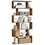 VASAGLE Bücherregal, Regal mit 6 Ebenen, 24 x 70 x 191 cm, Standregal, Büroregal, freistehend,...