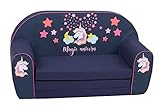 Knorrtoys 68470 - Kindersofa - Magic Unicorn, Weiß
