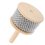 ELAYARD Cabasa Holz Schlaginstrument 113cm Durchmesser Handperkussion für Anfänger Musikunterricht...