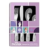 p:os 35805 - Frozen die Eiskönigin Besteckset für Mädchen, 4-teiliges Kinder-Besteckset aus...