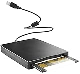 Xystec Diskettenlaufwerk: Externes USB-Disketten-Laufwerk, Slimline, PC (auch Windows 11) & Mac (USB...